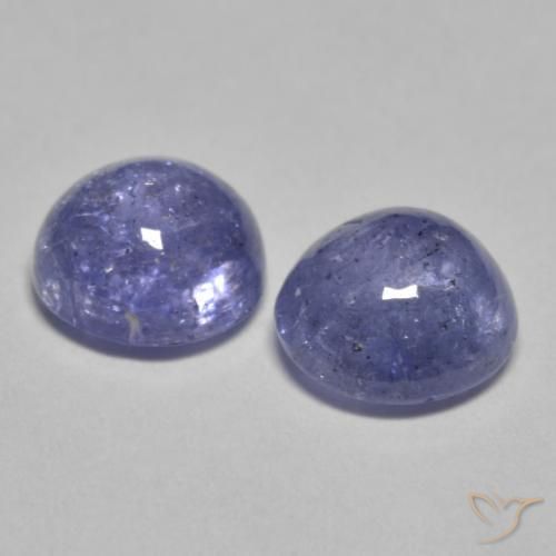 Pedras preciosas de Tanzanita Violeta azulado natural de 2.07 ct, Redondo, Transparente