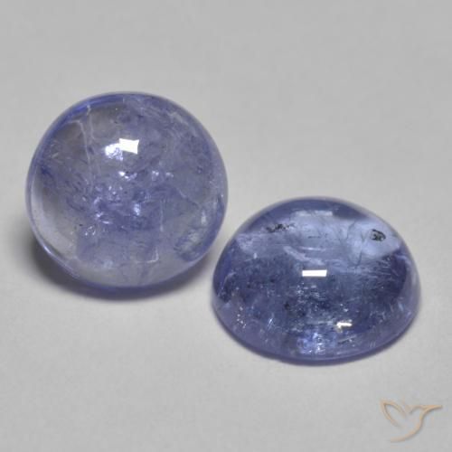 Pedras preciosas de Tanzanita Azul prateado natural de 1.79 ct, Redondo, Transparente