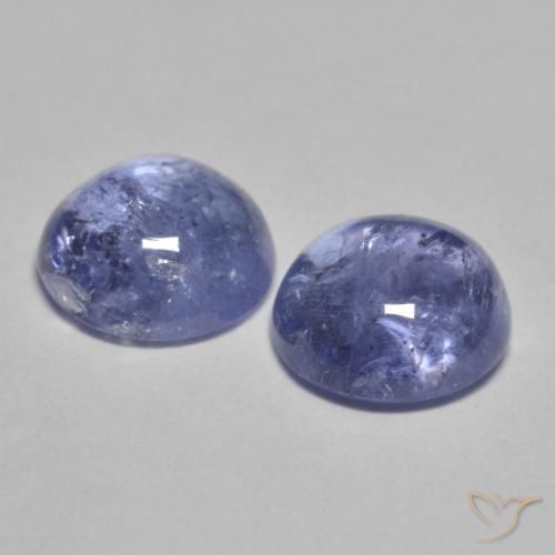 Pedras preciosas de Tanzanita Azul prateado natural de 1.79 ct, Redondo, Transparente