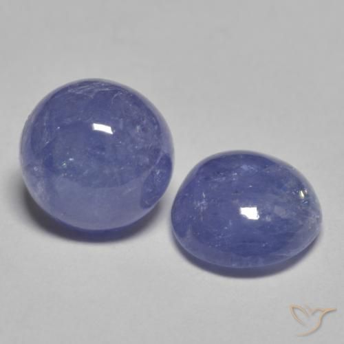 Pedras preciosas de Tanzanita Azul prateado natural de 2.20 ct, Redondo, Translúcido