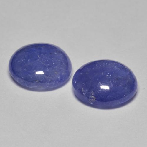Pedras preciosas de tanzanita azul natural de 6,26 ct, corte redondo, translúcido