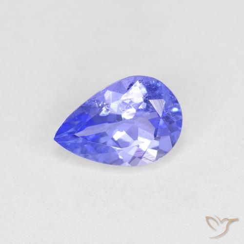 0.48ct Natural Azul médio Tanzanita, Formato de pêra, VS