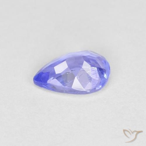 Tanzanita Azul médio Natural 0.48ct, Formato de pêra, VS