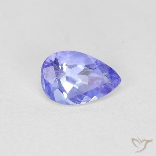 0.42ct Natural Violeta Azul Tanzanita, Formato de pêra, VS