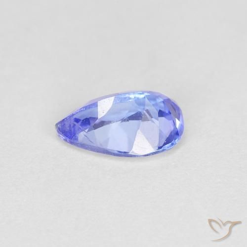 Tanzanita Violeta Azul Natural 0.42ct, Formato de pêra, VS