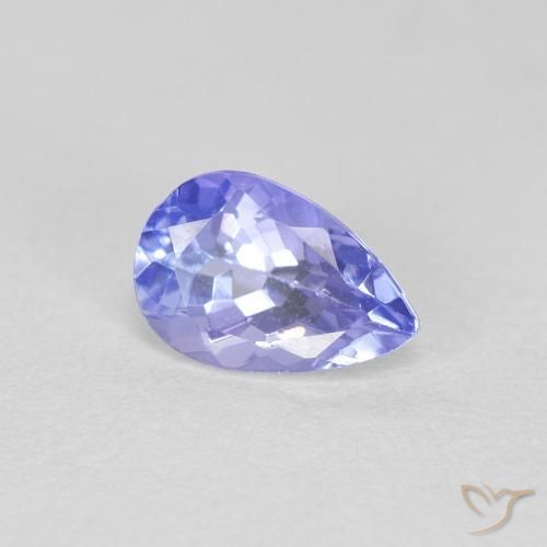 Tanzanita Azul médio Natural 0.46ct, Formato de pêra, VVS-VS