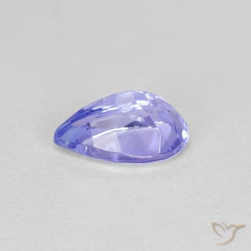 Tanzanita Azul médio Natural 0.46ct, Formato de pêra, VVS-VS