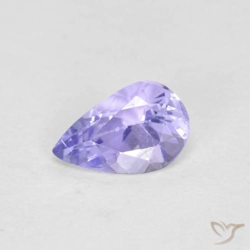 0.44ct Natural Azul claro Tanzanita, Formato de pêra, VVS-VS