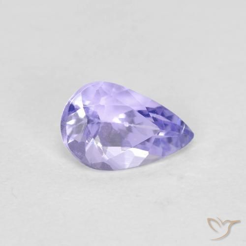 Tanzanita Azul claro Natural 0.44ct, Formato de pêra, VVS-VS