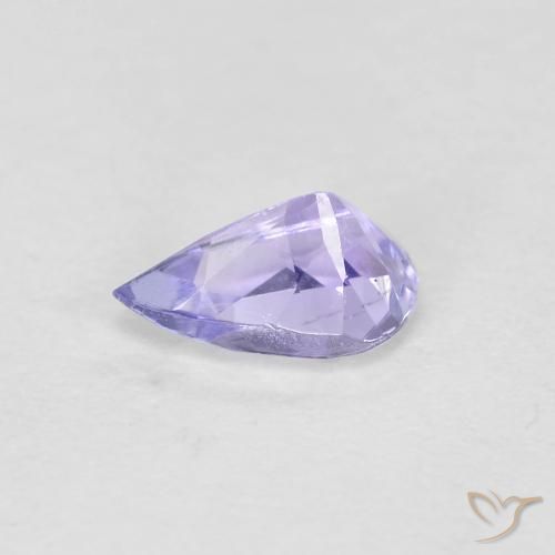 Tanzanita Azul claro Natural 0.44ct, Formato de pêra, VVS-VS
