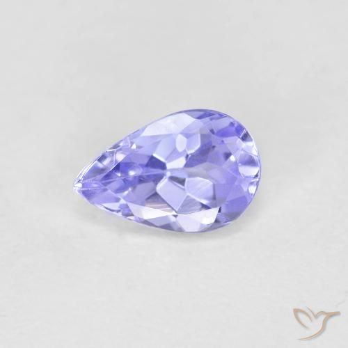 0.42ct Natural Azul claro Tanzanita, Formato de pêra, VVS-VS