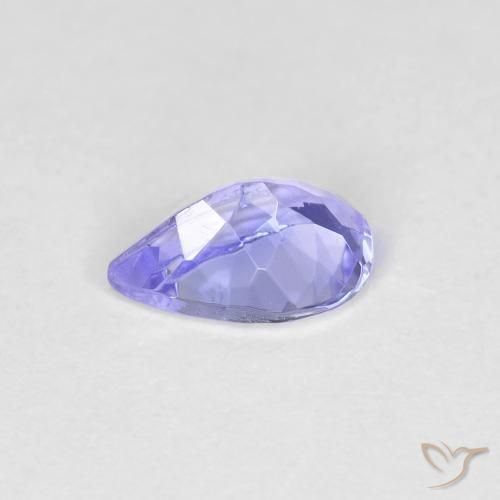Tanzanita Azul claro Natural 0.42ct, Formato de pêra, VVS-VS