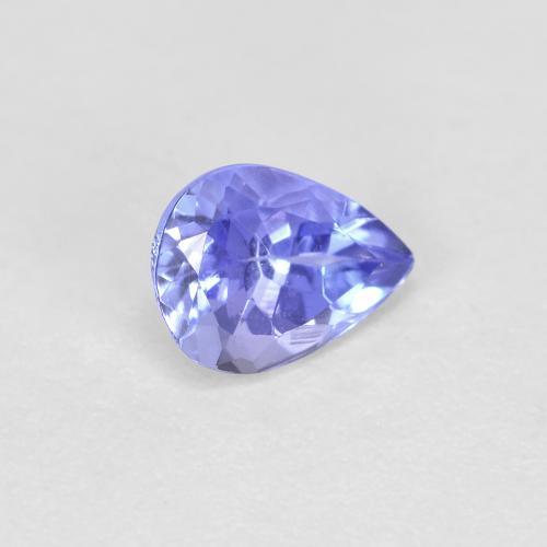 Tanzanita azul natural 0,45ct, formato de pêra, VVS-VS