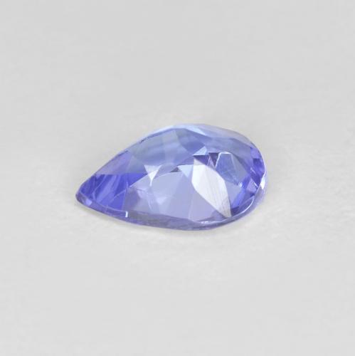 Tanzanita azul natural 0,43ct, formato de pêra, VVS-VS