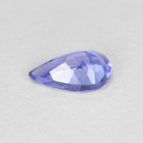 Tanzanita azul natural 0,42ct, formato de pêra, VVS-VS