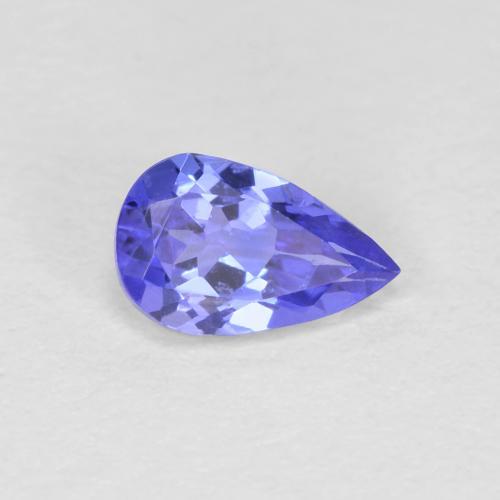 Tanzanita Violeta Azul Natural 0.39ct, Formato de pêra, VVS-VS