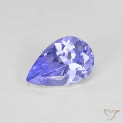 0.47ct Natural Violeta Azul Tanzanita, Formato de pêra, VVS-VS