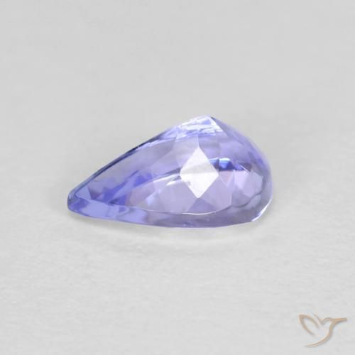 Tanzanita Violeta Azul Natural 0.47ct, Formato de pêra, VVS-VS