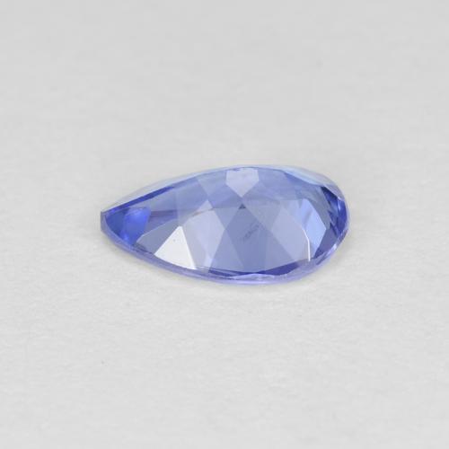 Tanzanita azul natural 0,42ct, formato de pêra, VVS-VS