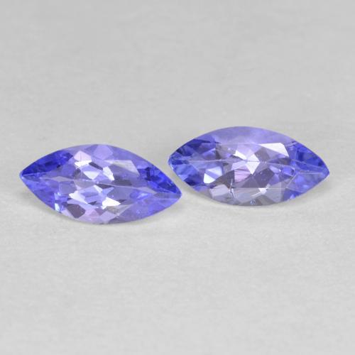 Pedras preciosas de tanzanita azul natural de 0,75 ct, marquise, VS