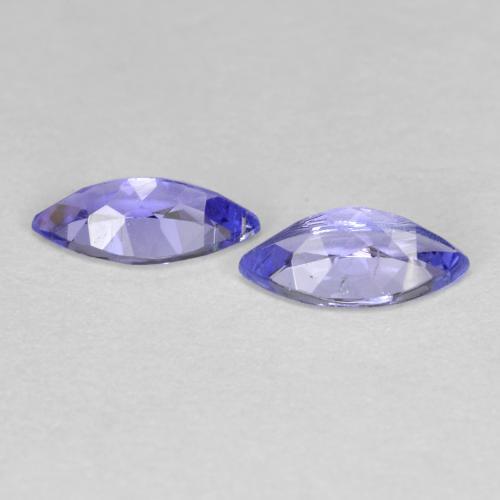 Pedras preciosas de tanzanita azul natural de 0,75 ct, marquise, VS