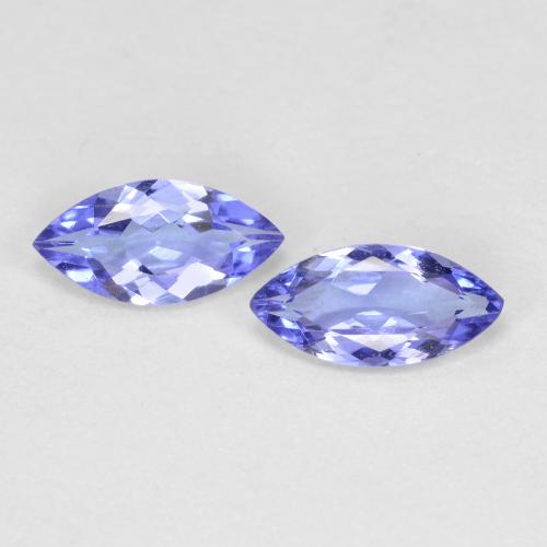 Pedras preciosas de tanzanita azul natural de 0,66 ct, marquise, VVS-VS