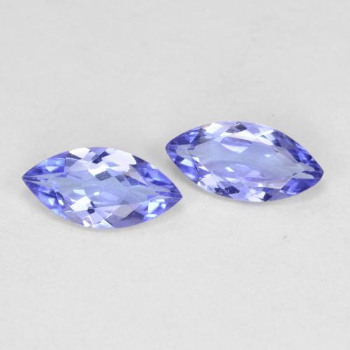 Pedras preciosas de tanzanita azul natural de 0,66 ct, marquise, VVS-VS