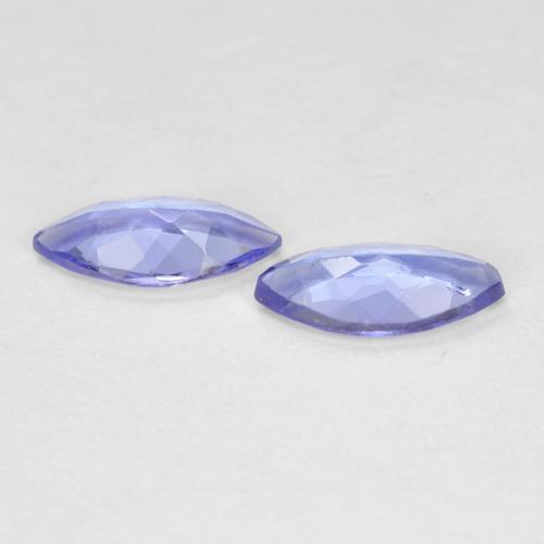 Pedras preciosas de tanzanita azul natural de 0,66 ct, marquise, VVS-VS