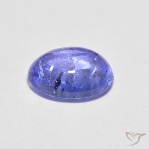 Tanzanita azul natural 1,60ct, corte oval, transparente