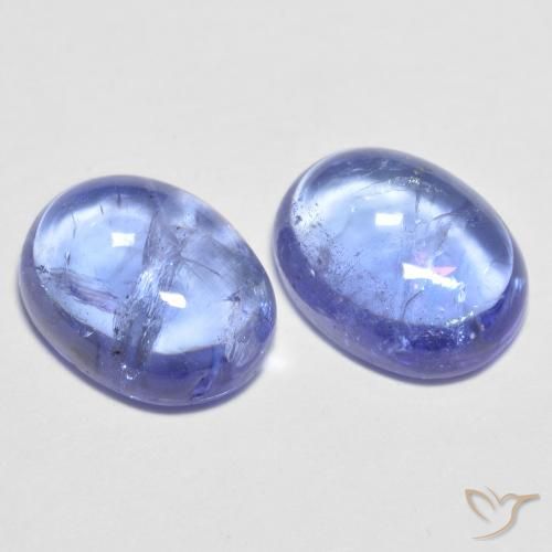 3.14ctw Natural Roxo Elétrico Azul Tanzanita, oval, Transparente