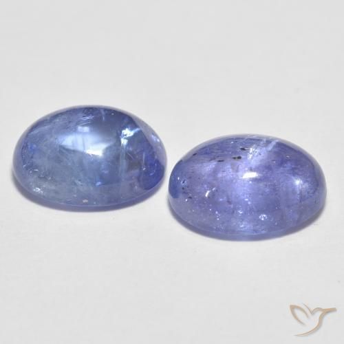 Pedras preciosas de Tanzanita Roxo Elétrico Azul natural de 3.14 ct, oval, Transparente