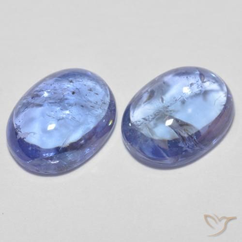 Pedras preciosas de Tanzanita Azul claro natural de 3.04 ct, oval, Transparente