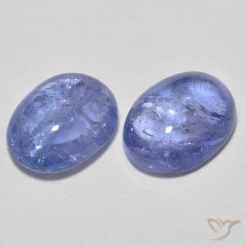 Pedras preciosas de Tanzanita Azul Violeta Claro natural de 3.11 ct, oval, Transparente
