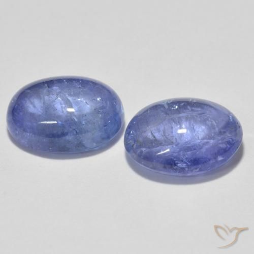 Pedras preciosas de Tanzanita Azul Violeta Claro natural de 3.11 ct, oval, Transparente