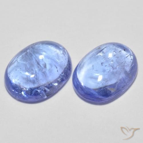2.88ctw Natural Azul claro Tanzanita, oval, Transparente