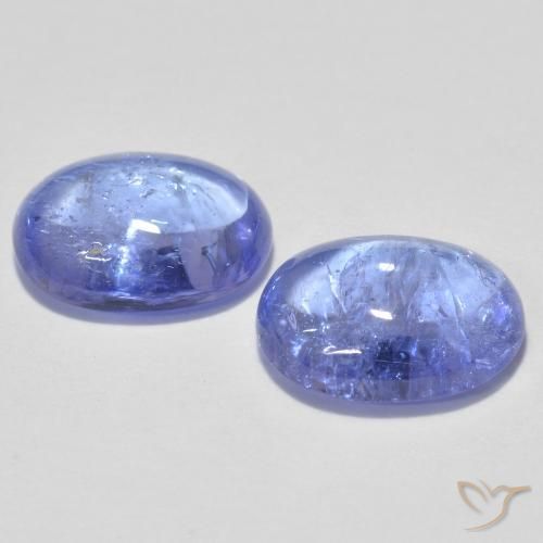 Pedras preciosas de Tanzanita Azul claro natural de 2.88 ct, oval, Transparente