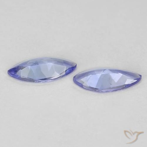 Pedras preciosas de Tanzanita Azul Violeta Intenso natural de 0.57 ct, Marquesa, VVS-VS