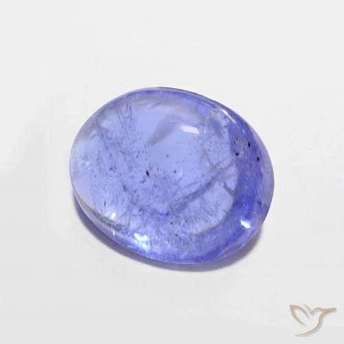 Tanzanita Azul Violeta Intenso Natural 3.42ct, oval, Transparente