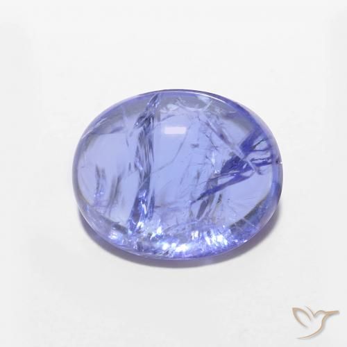 3.54ct Natural Azul Violeta Intenso Tanzanita, oval, Transparente