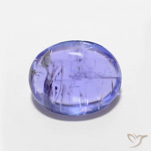 3.38ct Natural Azul Violeta Intenso Tanzanita, oval, Transparente
