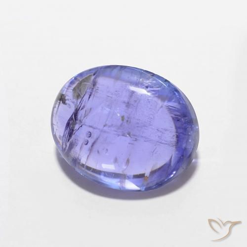 Tanzanita Azul Violeta Intenso Natural 3.38ct, oval, Transparente