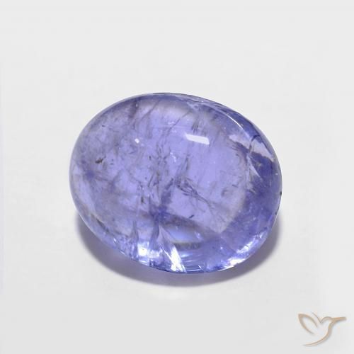3.77ct Natural Azul Violeta Intenso Tanzanita, oval, Opaco