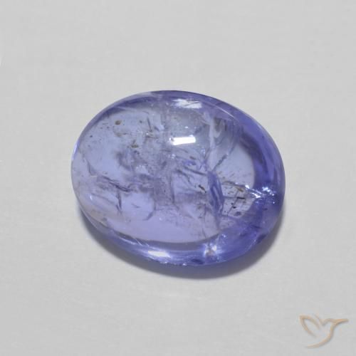 Tanzanita Azul Violeta Intenso Natural 3.33ct, oval, Transparente