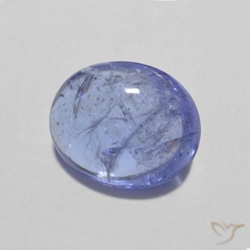 Tanzanita Azul Violeta Intenso Natural 3.32ct, oval, Transparente