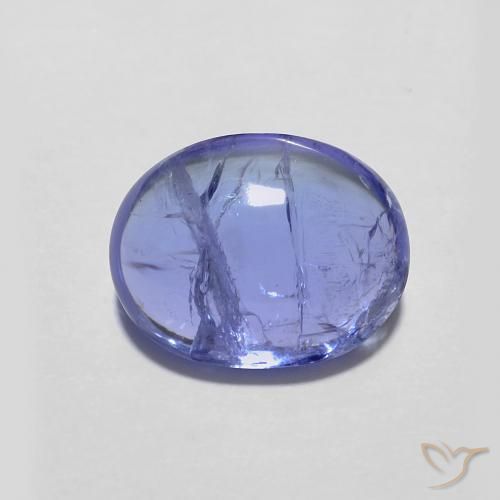 3.02ct Natural Azul Violeta Intenso Tanzanita, oval, Transparente