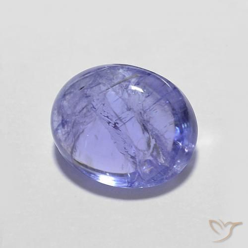 Tanzanita Azul Violeta Intenso Natural 3.80ct, oval, Transparente