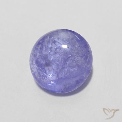Tanzanita Violeta Brilhante Natural 1.43ct, Redondo, Transparente