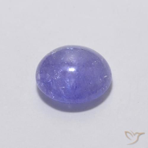 Tanzanita Violeta Brilhante Natural 1.43ct, Redondo, Transparente