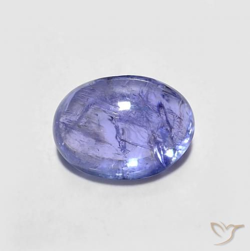 Tanzanita Azul Violeta Intenso Natural 1.59ct, oval, Transparente