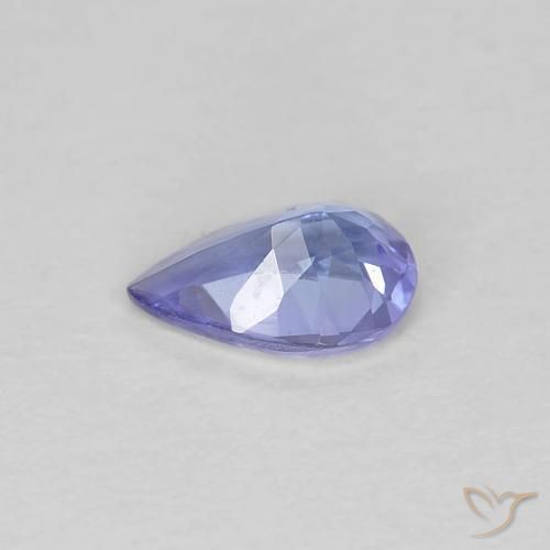 Tanzanita Azul profundo Natural 0.42ct, Formato de pêra, VS
